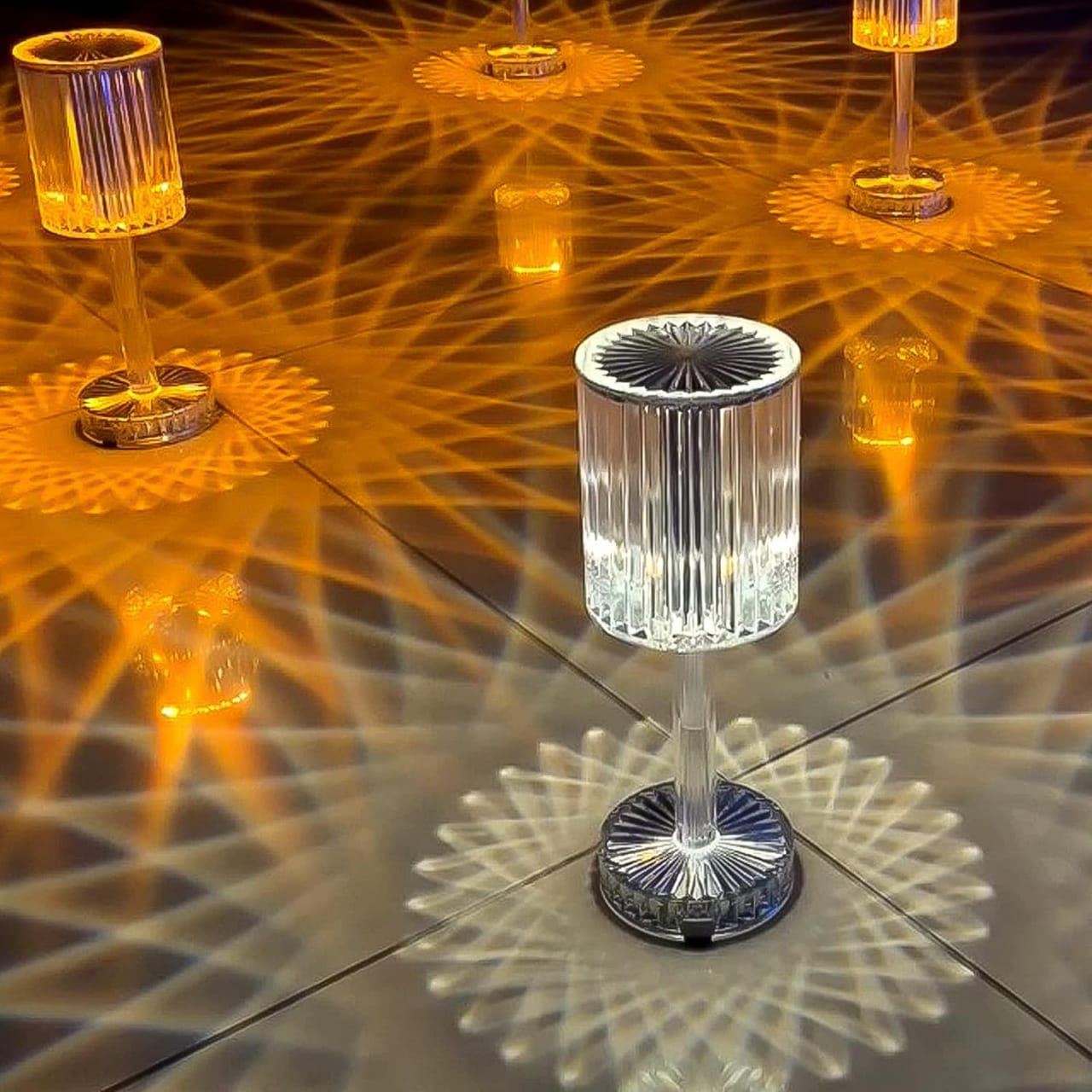 Crystal Diamond Table Lamps