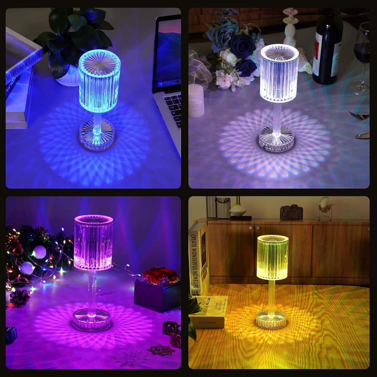 Crystal Diamond Table Lamps