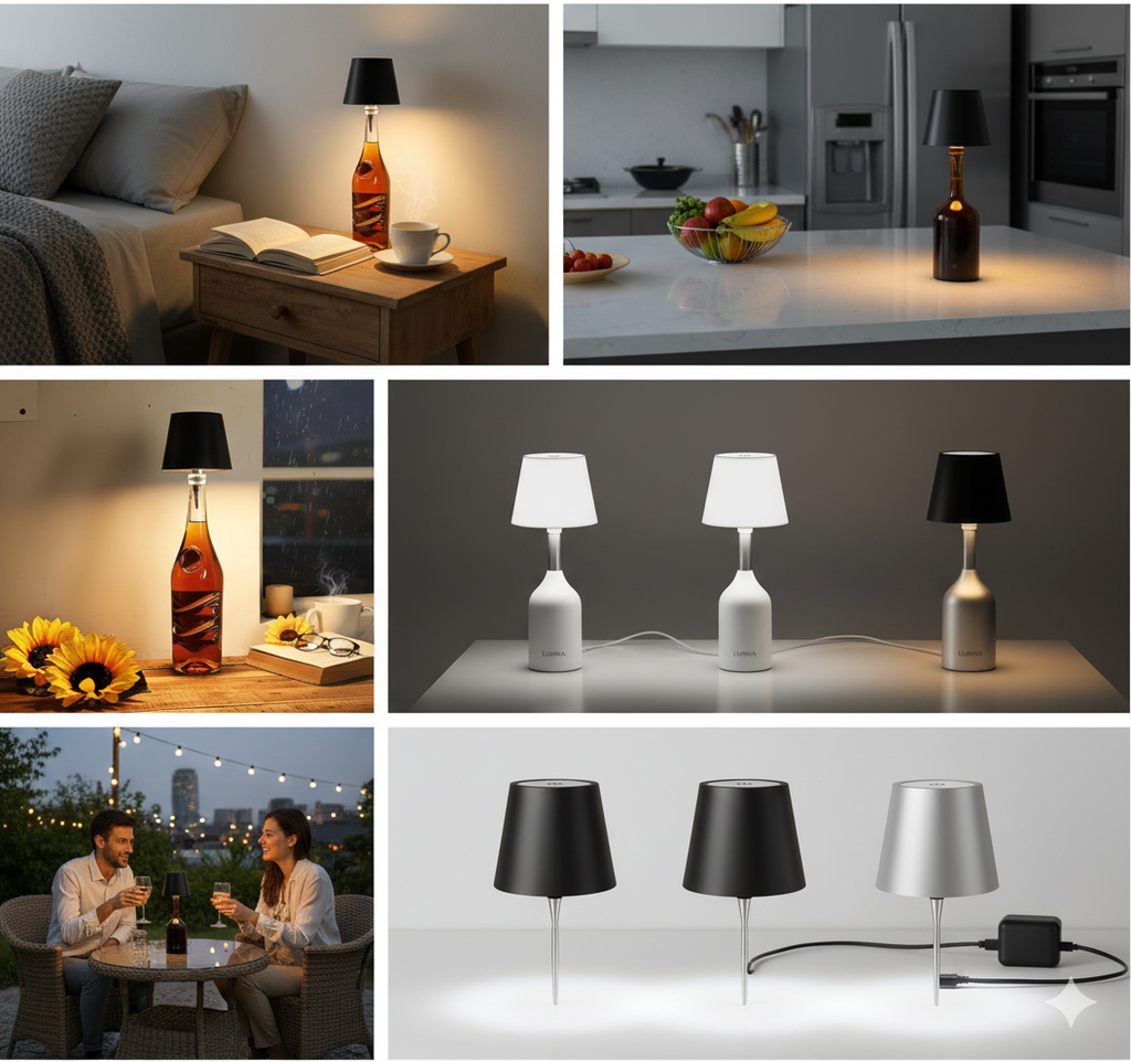 LED Wireless Wine Bottle Lamp