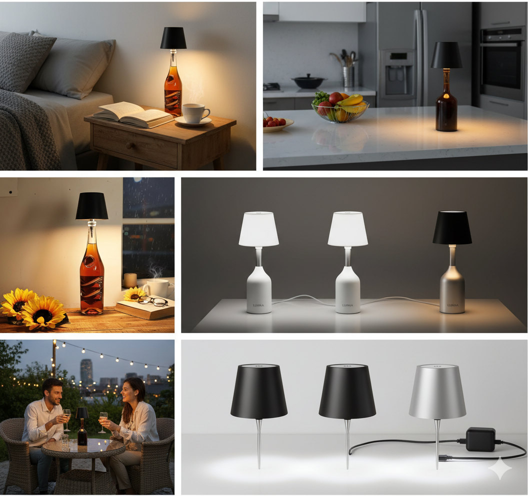 LED Wireless Wine Bottle Lamp