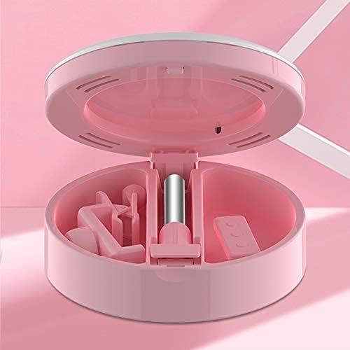 Makeup Mirror with Mobile Phone Holder and Led Ring Light
